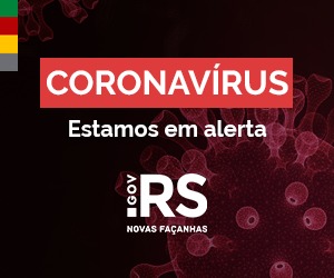 Banner com a seguinte mensagem: Coronavírus – Estamos em alerta.