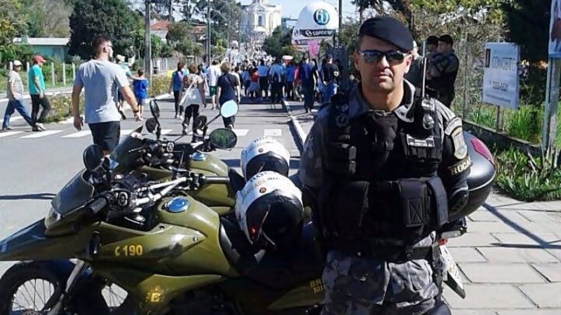 O policial militar Márcio Terhorst de Freitas possui 18 anos de serviço e coleciona prisões na cidade