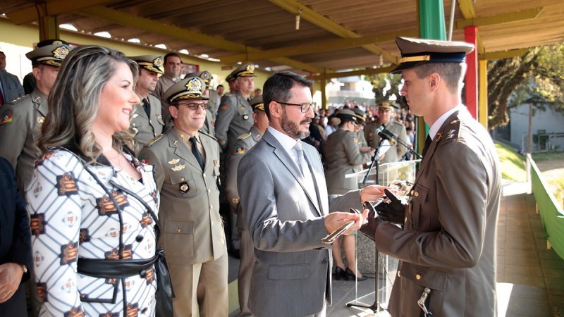 Secretário adjunto da Segurança Pública, coronel Everton Oltramari, foi paraninfo da turma