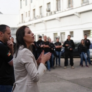 A chefe da Polícia Civil, delegada Nadine Anflor, ressaltou a integração das forças vinculadas a Secretaria da Segurança Pública