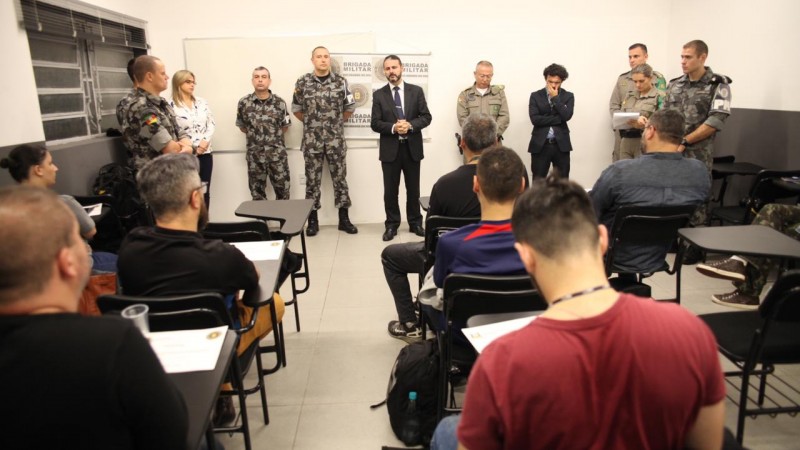 Abertura do treinamento para jornalistas do 1º Batalhão de Polícia de Choque