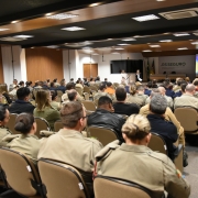 Auditório da SSP lotado para capacitação que reuniu 120 servidores de órgãos da Segurança Pública estadual e de Guardas Municipais.