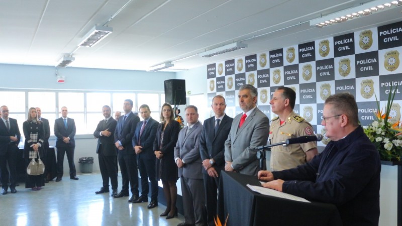 Inauguração de dois novos órgãos policiais no Deic