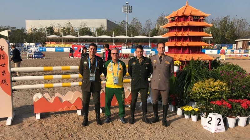 Oficial da BM conquista medalha de prata nos Jogos Mundiais Militares, na China