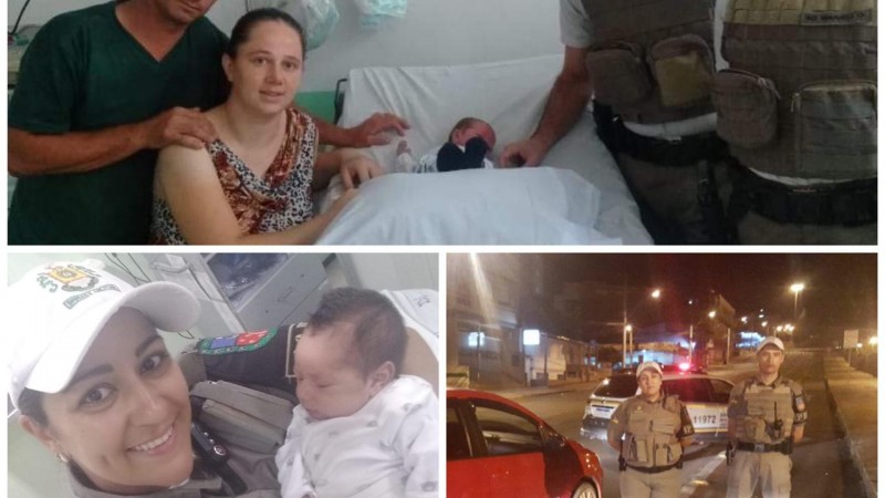 No final de semana a Brigada Militar salvou duas crianças engasgadas com leite materno 