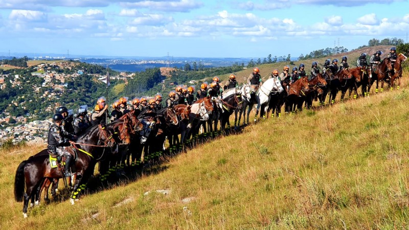 cavalarianos parados lado a lado