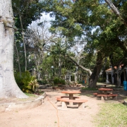 Área externa do pátio da sede da SSP