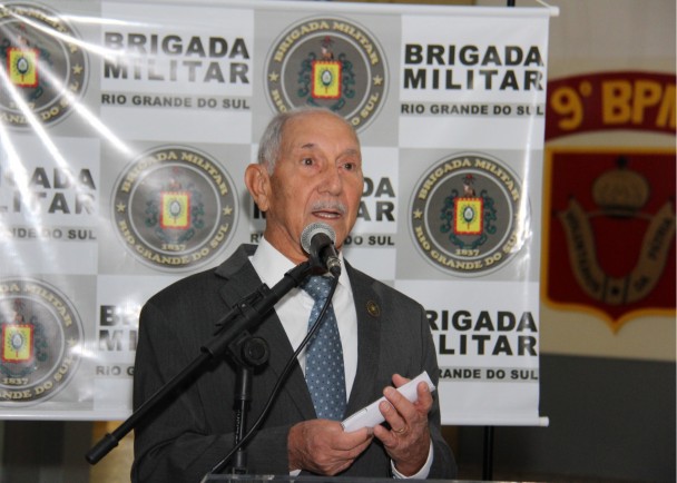 Comandante-Geral da BM na época o coronel Eugenio discursou na cerimônia