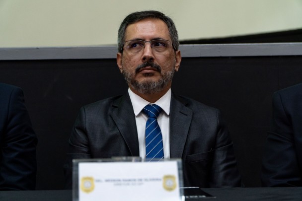 Na foto Delegado Nedson Ramos de Oliveira, diretor do Departamento de Polícia do Interior (DPI)