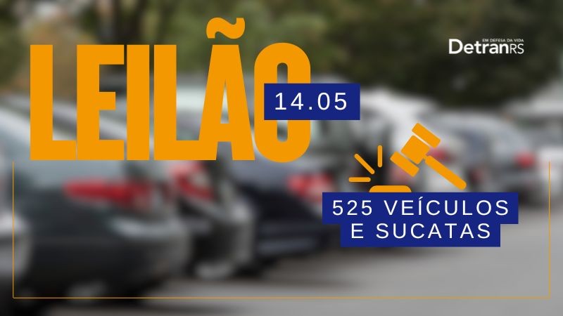 Arte anunciando o Leilão Virtual