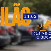 Arte anunciando o Leilão Virtual 