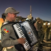 Na imagem, detalhe dos m&uacute;sicos da Banda