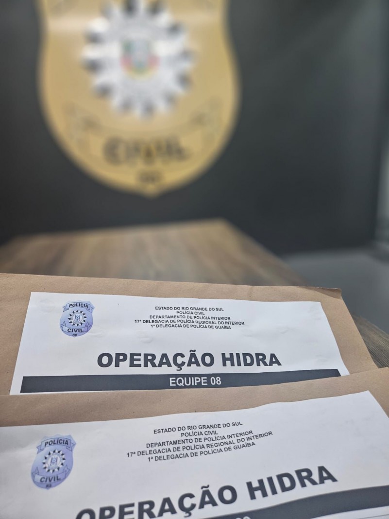 Imagem mostra material da opera&ccedil;&atilde;o Hidra