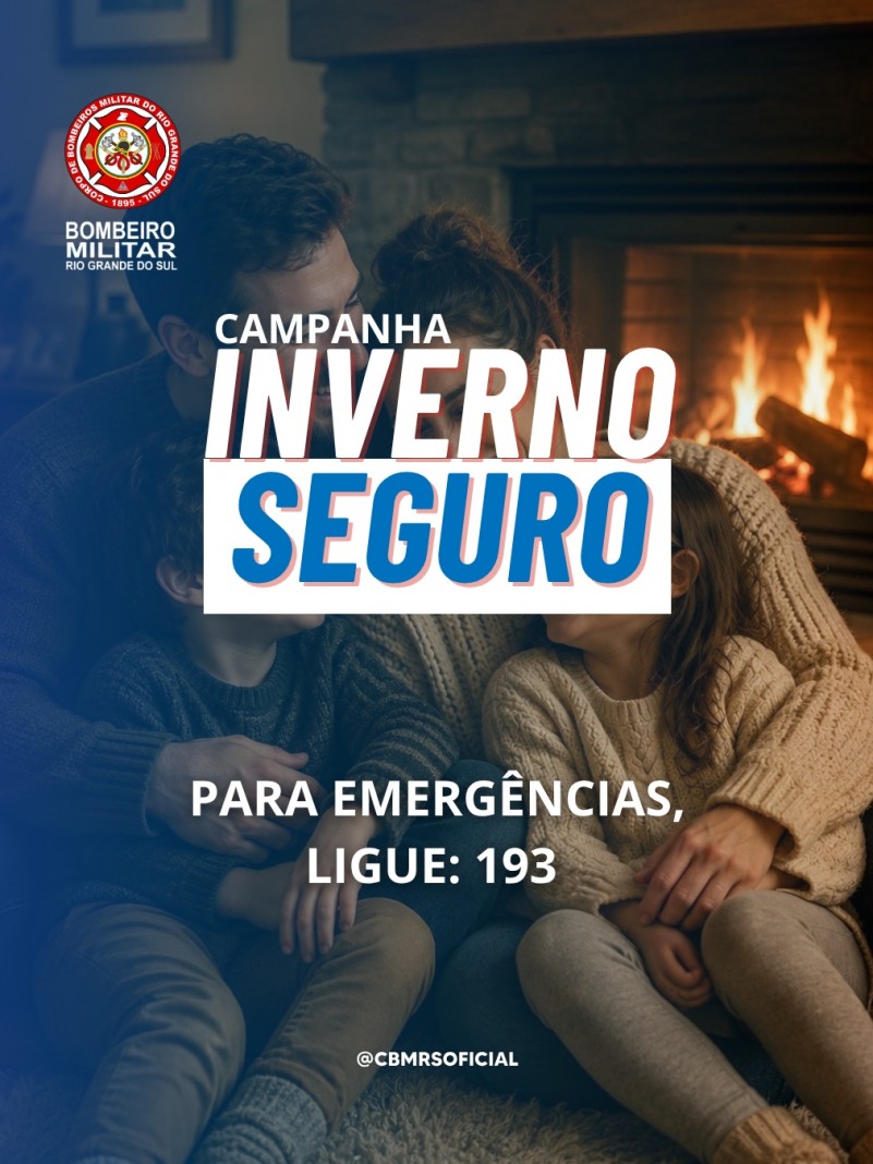 Card da campanha do CBMRS