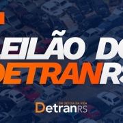 Card com o texto: Leil&atilde;o do DetranRS, 21 de outubro