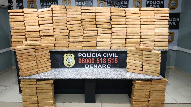 Na imagem as apreens&otilde;es